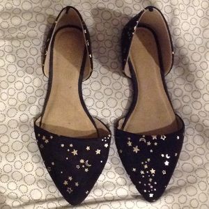 Black star and moon flats